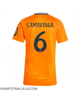 Real Madrid Eduardo Camavinga #6 Tricou Fotbal Replică 2024-25 Femei Deplasare